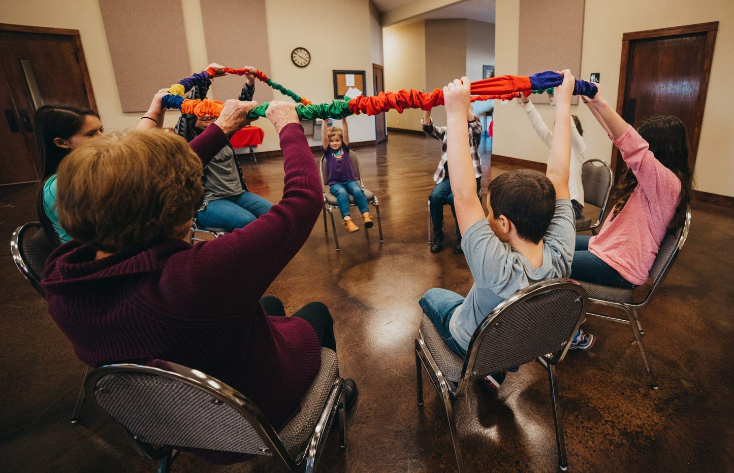 Bear Paw Creek Stretchy Band, Creative Movement Prop for Group Activities, Direct from USA Manufacturer (XL)