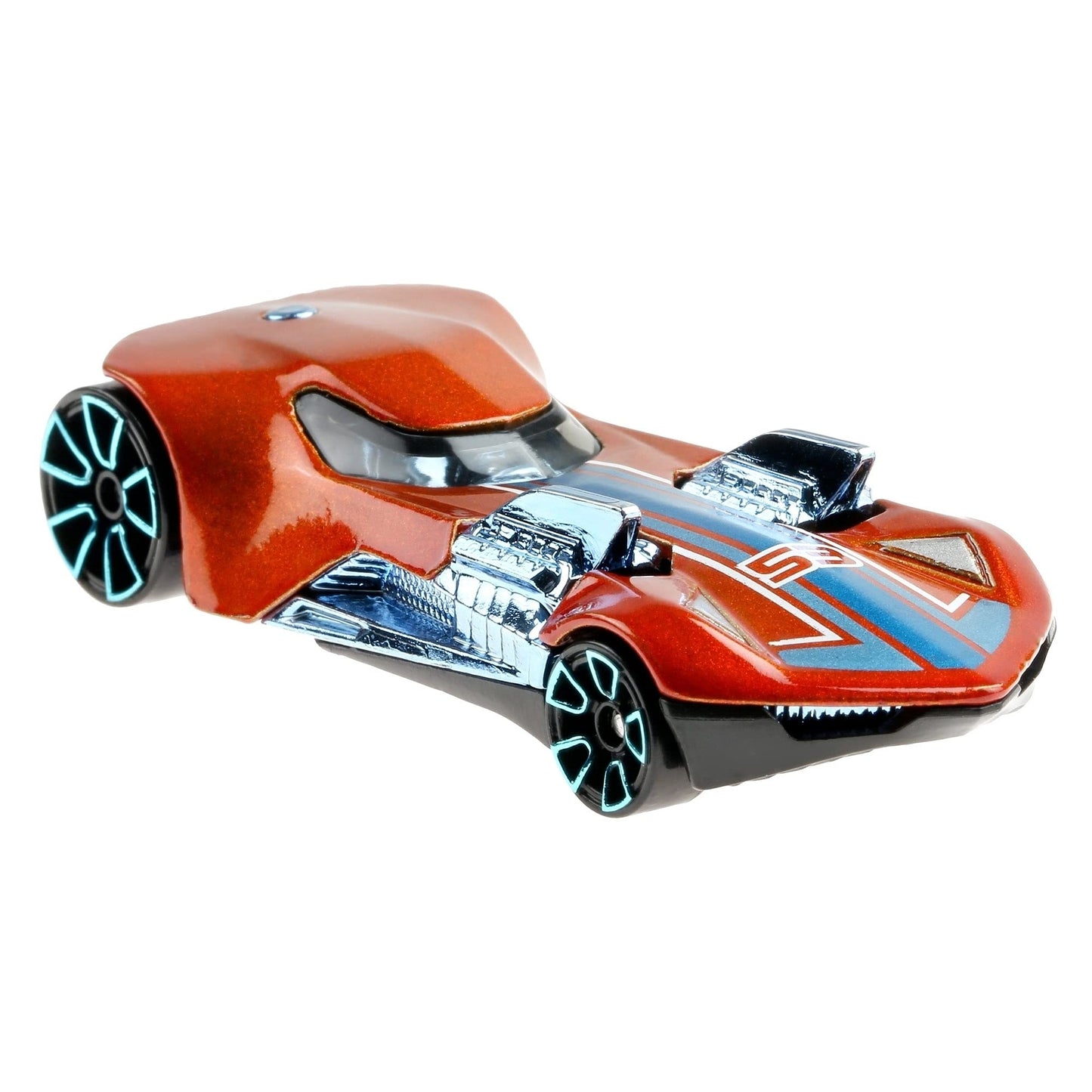 Hot Wheels Orange & Blue 53rd Anniversary Twin Mill III 4/5 DieCast Vehicle 1:64th Scale