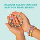 ColorSpin Bracelet Replacement Tubes - 15 Replacement Tubes with Clasps Only for ColorSpin Electric Bracelet Maker
