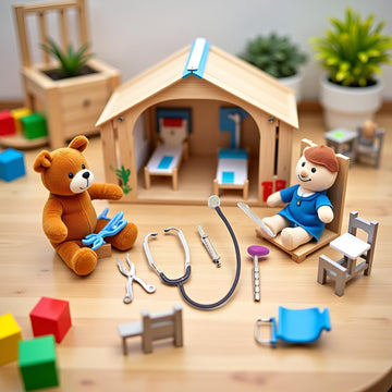 5Pcs Dollhouse Mini Stethoscope Care Tools Dollhouse Dolls Miniature Garden Kit, Hospital Accessories Set for House Decoration Doll Miniature