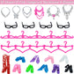 43Pcs Doll Clothes and Accessories Pack for 11.5 inch Girl Doll