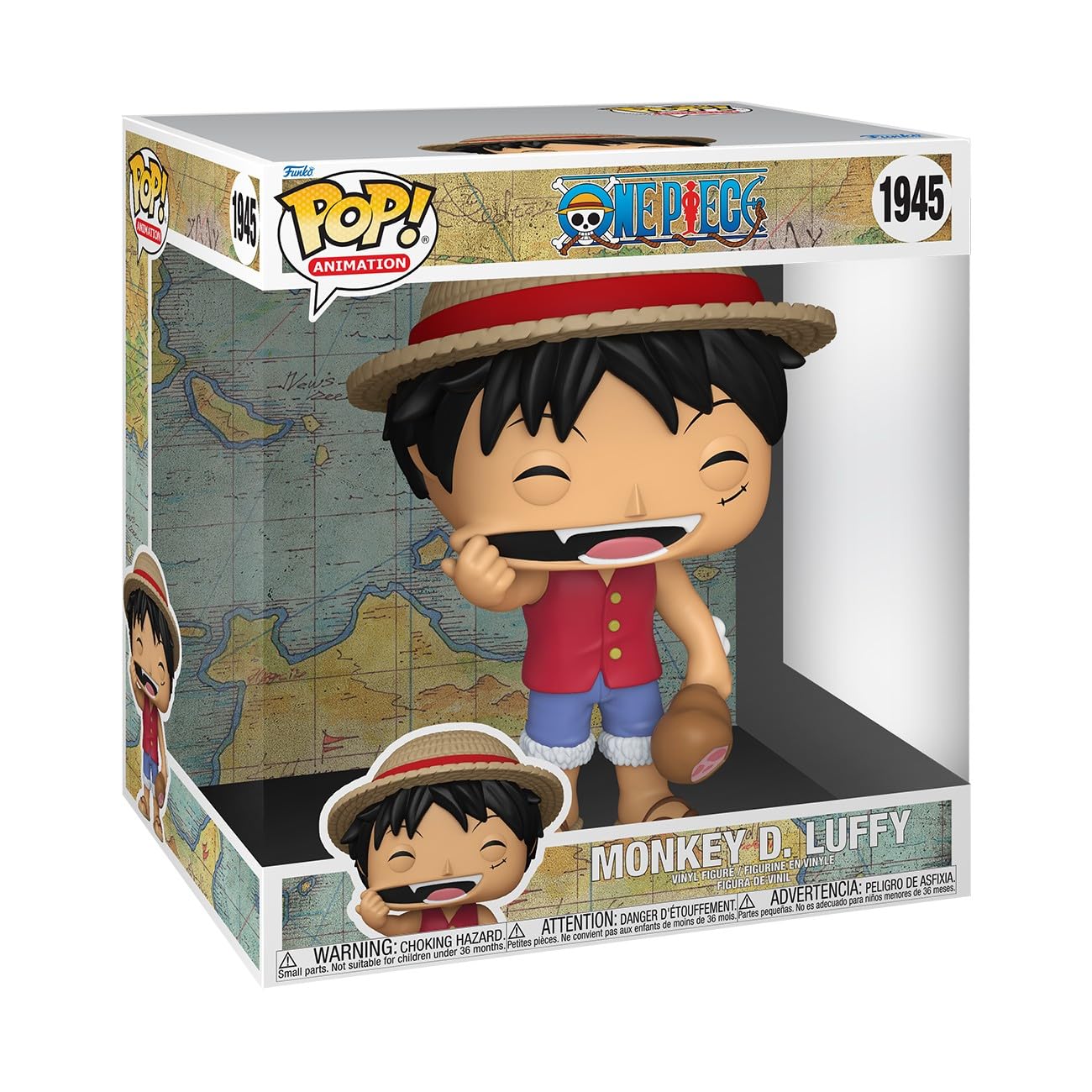 Funko Pop! Jumbo: One Piece - Monkey D. Luffy - Collectable Vinyl Figure - Gift Idea - Official Merchandise - Toys for Kids & Adults - Anime Fans