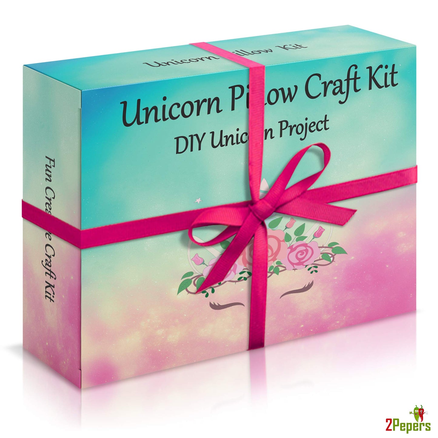 Make Your Own Unicorn Pillow Kit Arts and Crafts for Girls (No Sew), DIY Unicorn Craft Girl Ages 3 4 5 6 7 8 9 10 Years Old, Gifts for Kids, Birthday
