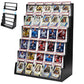 EAMC XHXX 6-Tier Trading Card Display Stand with Top Storage?Wood Detachable Card Display Stand?High Capacity Graded Card Display for Soprts Card