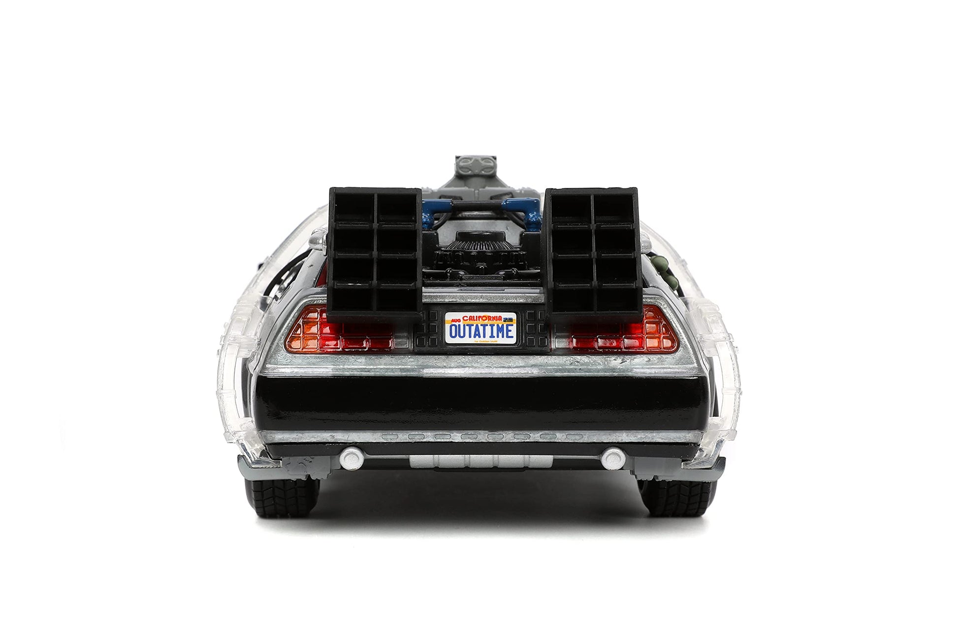 Jada Back to The Future Part I 1:24 Time Machine Die-cast Car Light Up Feature, Toys for Kids and Adults