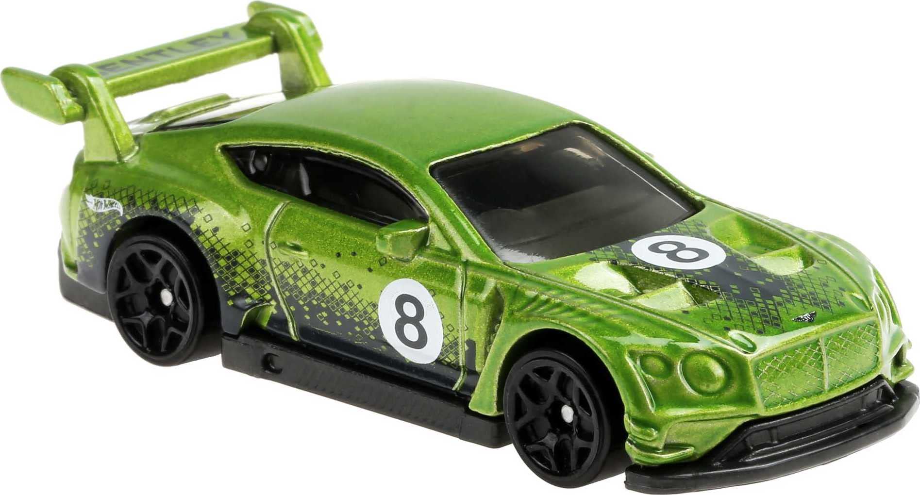 Hot Wheels Nightburnerz 10 Pack Mini Collection, 10 1:64 Scale Vehicles Themed to Super Speeders for Night Driving Each with Authentic Sculpt,