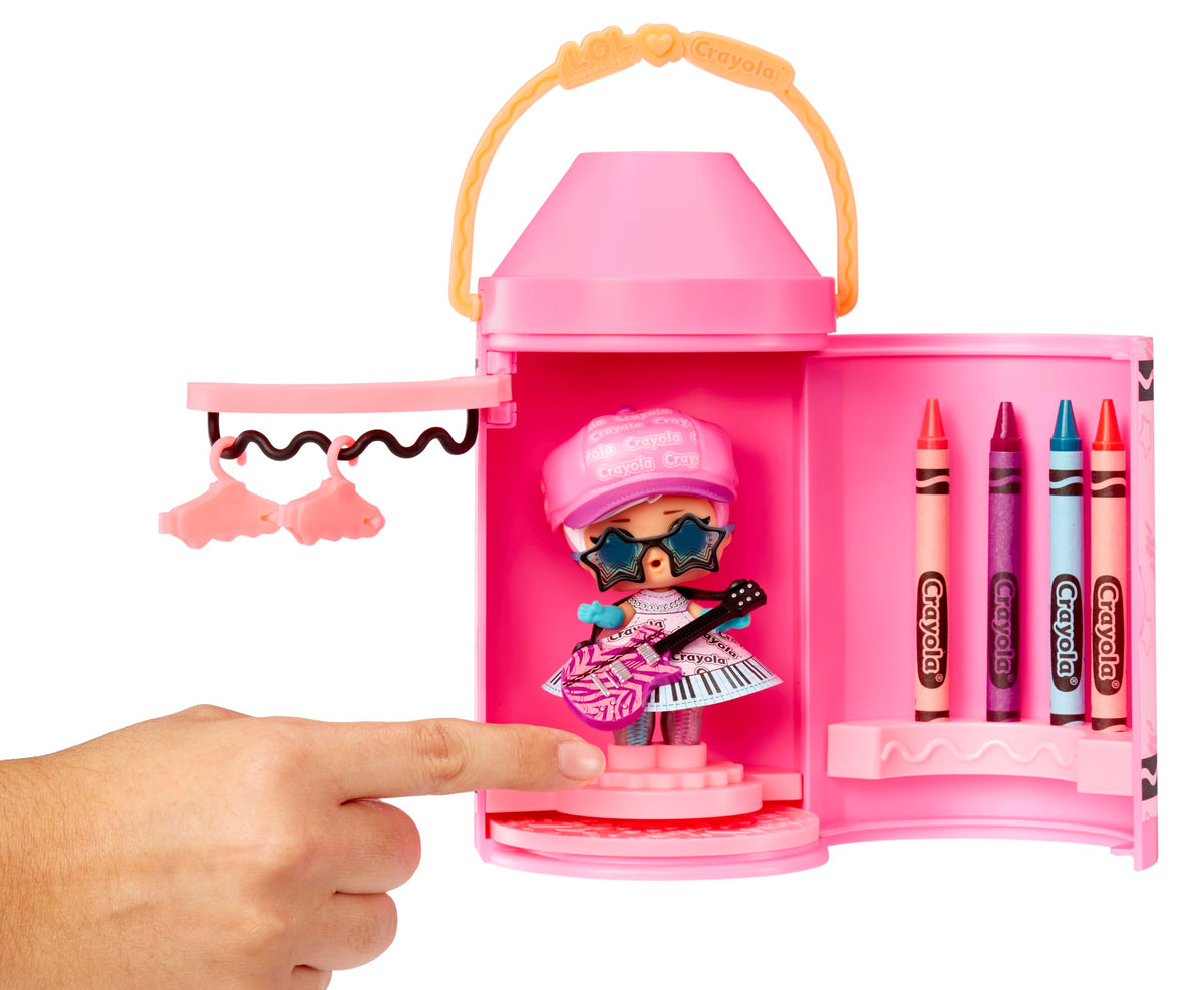 LOL Surprise Loves CRAYOLA Color Me Studio with Collectible Doll, Over 30+ Surprises, Paper Dresses & Accessories, Art Studio Packaging, Limited