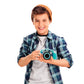 Lexibook - 4-in-1 Kids Camera with Photo, Video, Audio and Game Functions - DJ080