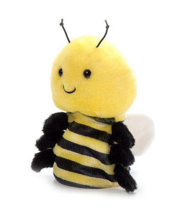 The Petting Zoo Bee Stuffed Animal Plushie, Gifts for Kids, Nuggetz Animals, Bee Plush Toy, 6 inches