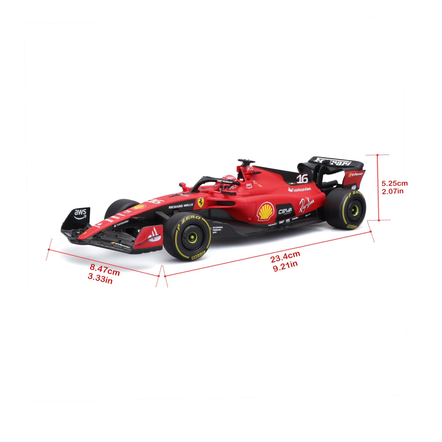 Maisto Tech RC F1 1:24 Ferrari SF-23 (2023) - Leclerc #16