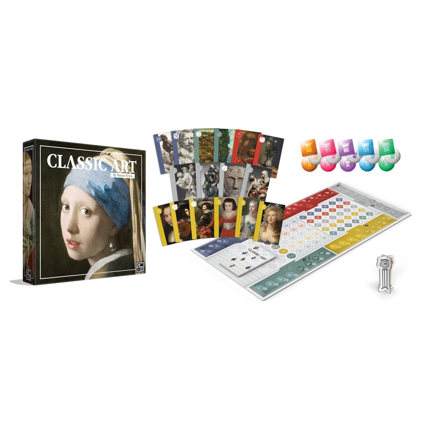 CMON Classic Art Board Game | Art Collection Strategy Game | A Competitive Game of Prediction | Great for Game Night with Adults | Ages 14+ | 2-5