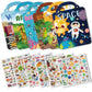 Aannanl Reusable Sticker Book for Toddlers 2-4 Years, 6 Sets of Puffy Sticker Books for Kids Ages 1-3 and 2-4 Years Old Book for Girls and Boys