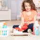 Melissa & Doug Laundry Basket Play Set with Wooden Iron, Ironing Board, and Accessories (14 Pcs) Pretend Play Laundry Set for Kids with Iron