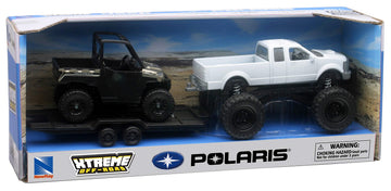 New-Ray Toys 4 X 4 Pick up Truck and Polaris Ranger (Vehicle Colors May Vary)