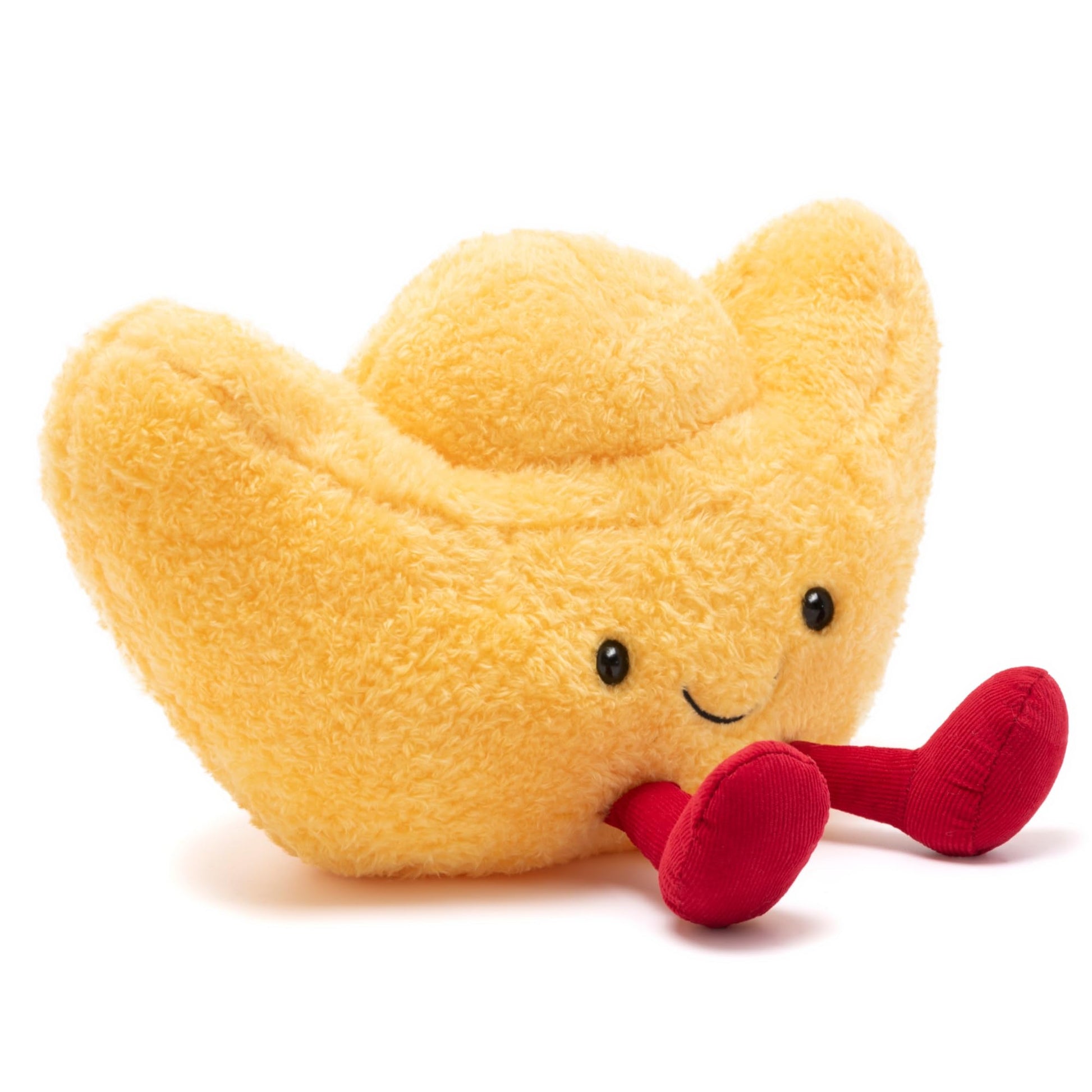 TLEYANKELE Cute Ingot Plush Toy, Soft Ingot Stuffed Animal, Lucky Wealth Plushie Pillow for Chinese New Year Spring Festival, Home Decor Gift for Kids