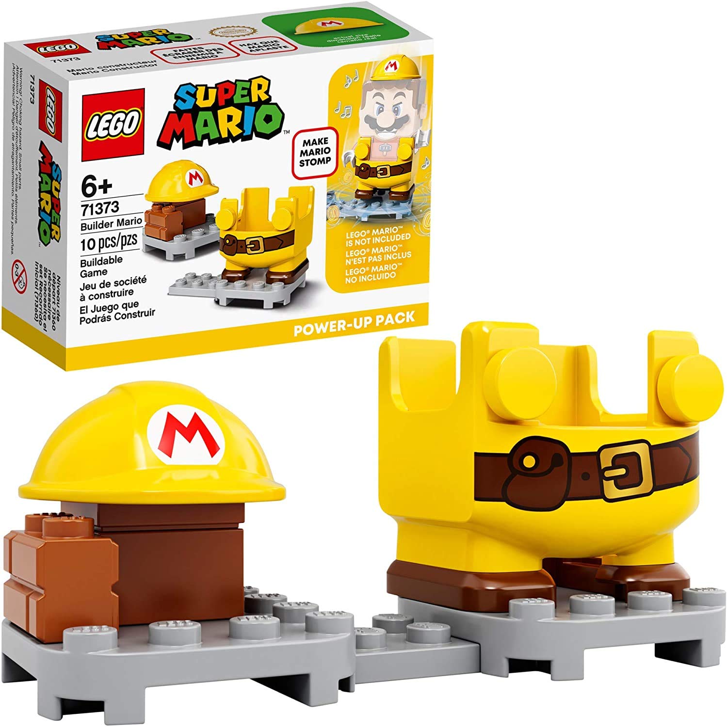 LEGO Super Mario Builder Mario Power-Up Pack 71373 Building Kit, Fun Gift for Kids to Power Up The Mario Figure in The Adventures with Mario Starter