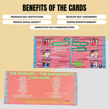 The Shoulds and Should Nots Cards Social Emotional Learning Activity with Photos of Appropriate and Inappropriate Behaviors Supports Autism and ADHD
