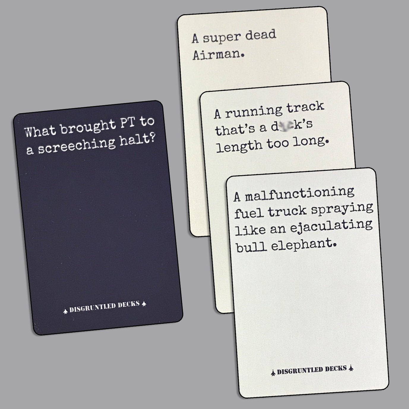 Disgruntled Decks - The Original Military Party Card Game for Veterans - Air Force-Themed Deck