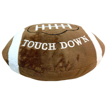 GiftExpress 12-Inch Plush Football Throw Pillow - Stuffed Soft Toy, Game Day Room Decor, Football Theme Cushion for Kids & Sports Fans