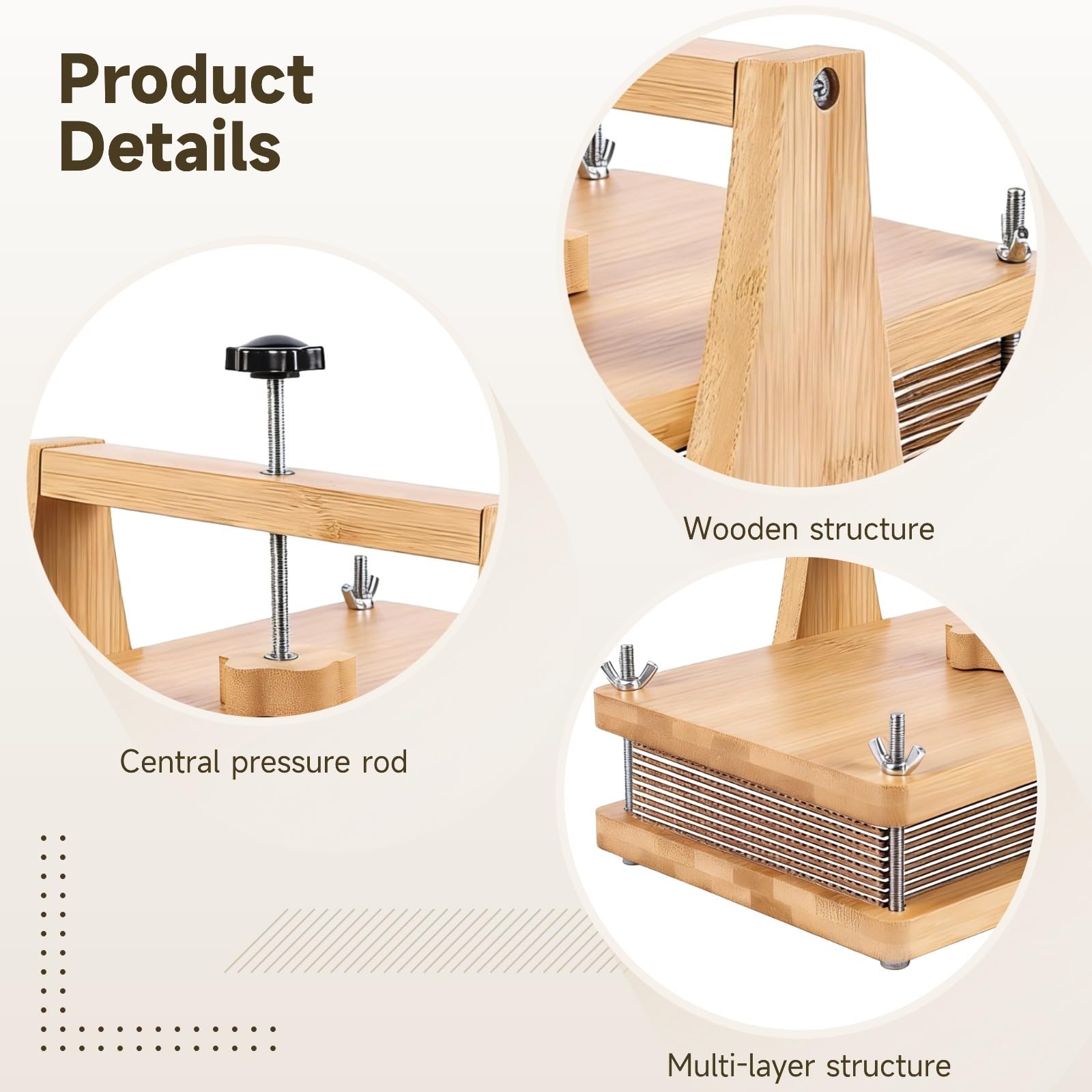 Toyosport Wooden Flower Press Kit, 11 x 7.1 in Large Floral Pressing Kit with Accessories, Multi-Layer Herbarium Press for DIY Art & Craft, Plant