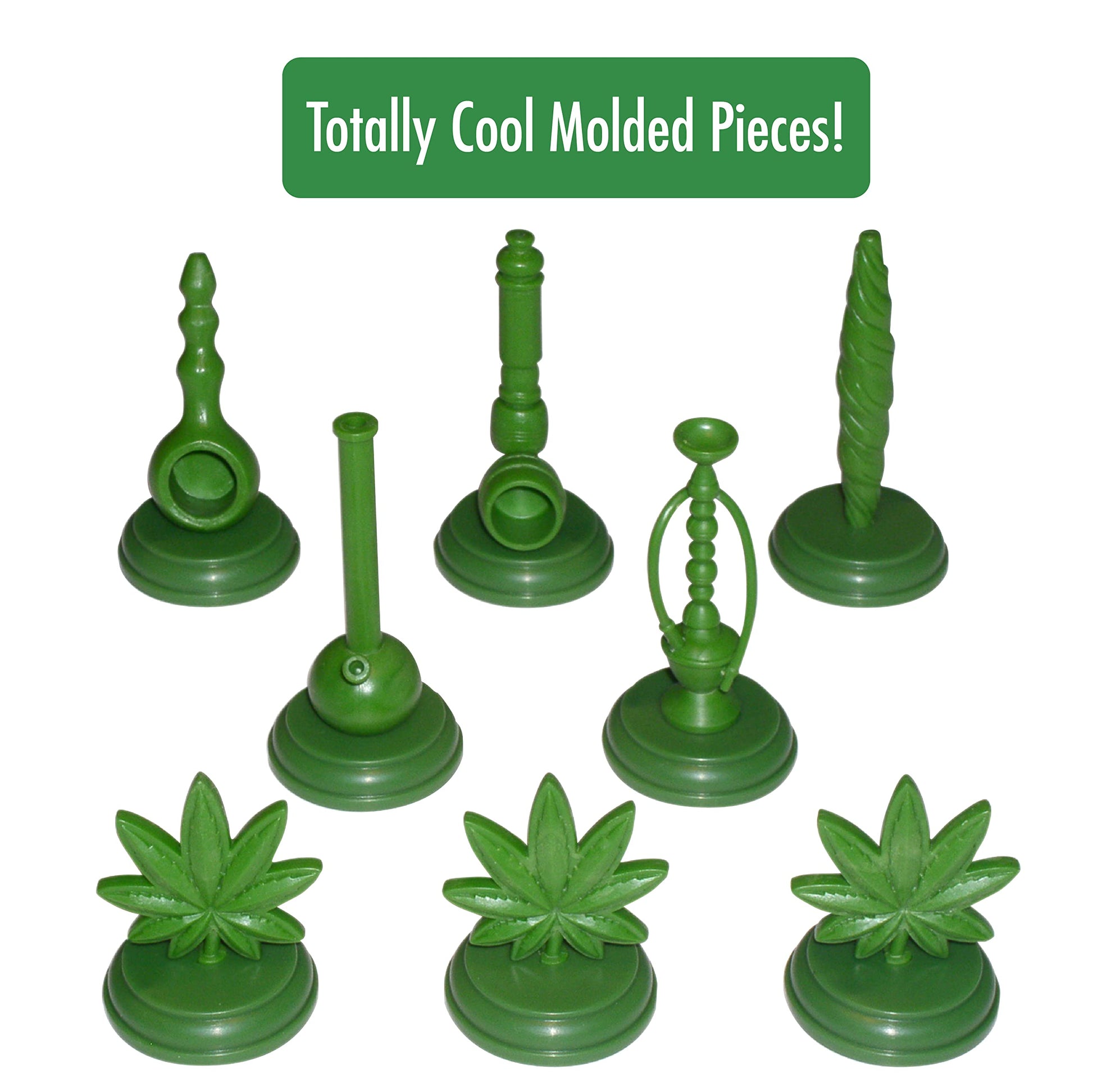 ICUP Stonerware Chess Set Game - Novelty Themed Chess Set for Adults - 32 Unique Pieces, Funny Chess Board Game - Gag Gift for Adults