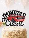 I’m not old I’m classic Cars Cake Topper Vintage Red Car Birthday Cake Toppers Decorations for Men Glitter Black 40th 50th 60th 70th 80th 90th