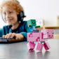 LEGO Minecraft Pig BigFig and Baby Zombie Character 21157 Cool Buildable Play-and-Display Toy Animal Figure for Kids, New 2020 (159 Pieces)