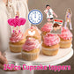 24pcs Popular Happy Birthday Cupcake Toppers, In My Birthday Era Cupcake Toppers, Super Star Party Cake Decorations, In My Era Decorations For Party
