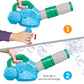 ArtCreativity Bubble Leaf Blower for Toddlers, with 3 Bottles of Bubble Solution and 3 Wands, Fun Bubbles Blowing Machine Toys for Kids, Great
