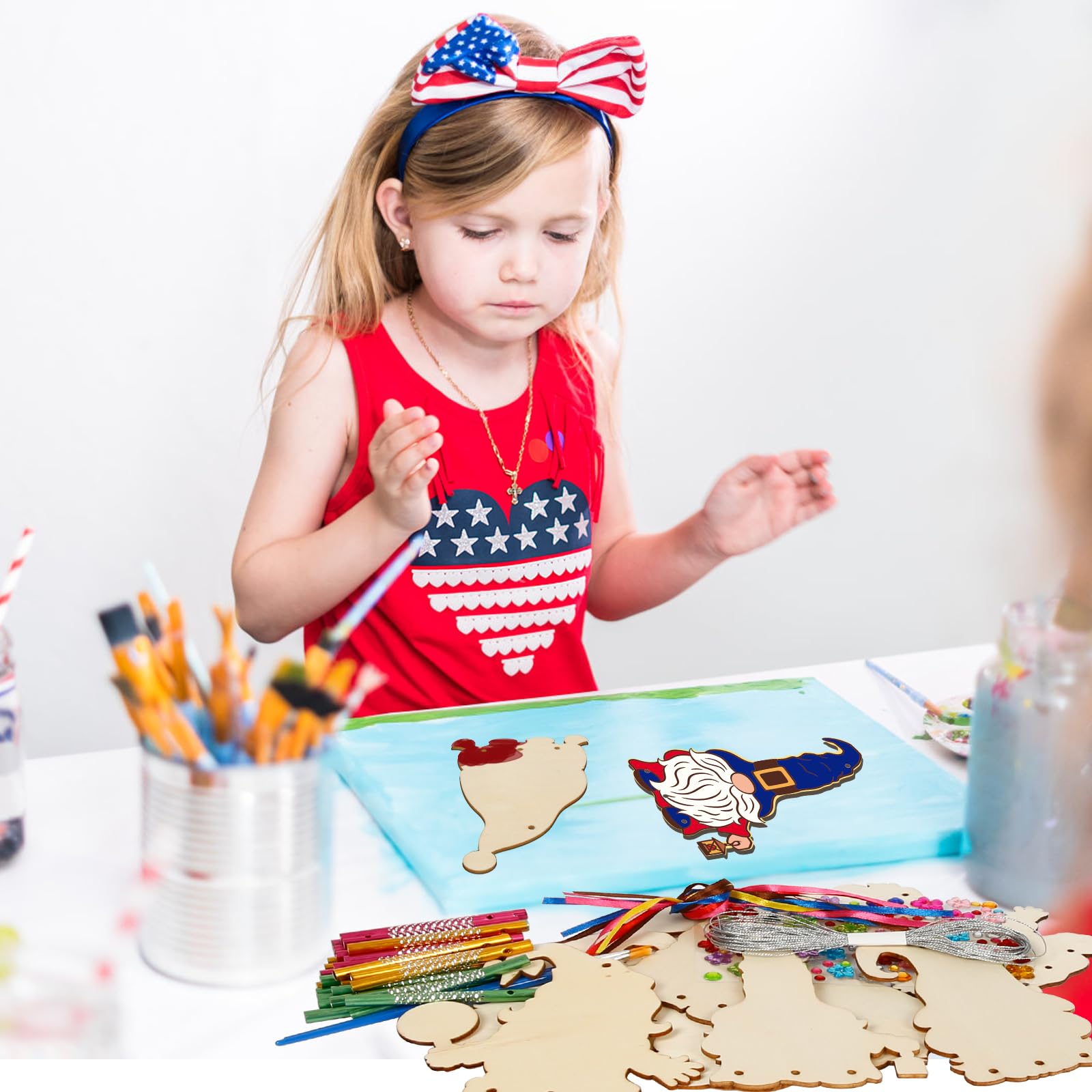 ZEELONA 10 Pack 4th July Crafts DIY Patriotic Arts and Crafts