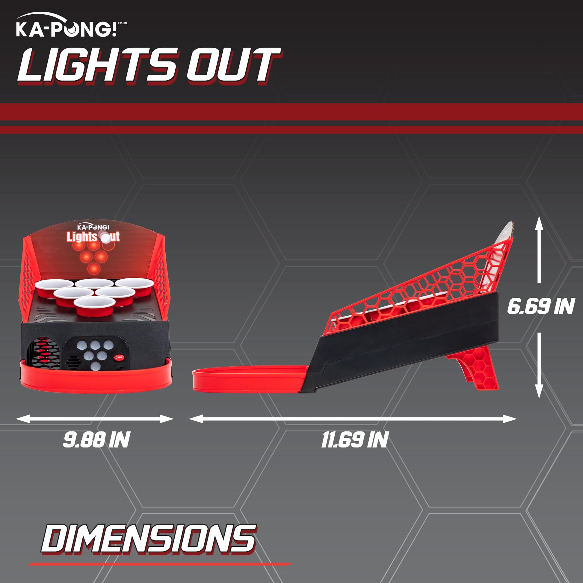 EastPoint Sports KaPong Lights Out Party Game - Exciting Gameplay with Electronic Pong Target & 3 Pong Balls