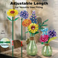 Flowers Bouquet Building Set for Adults, Wildflowers Icon Flowers Botanical Collection Kits Compatible with Lego Flowers, Valentines Flowers Sets