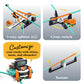 Thames & Kosmos RoboRails STEM Kit, Toy of The Year Winner, Build a Robot Monorail System w/Splitters, Cross Switch, Seesaw Mechanism, Modern-Day