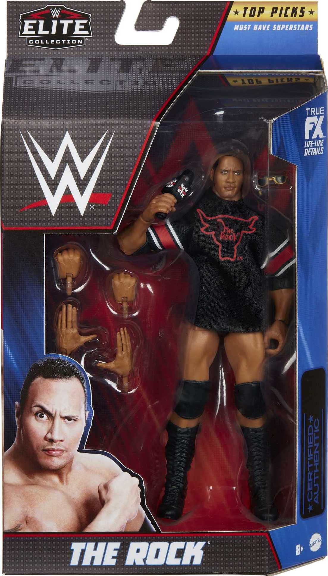 Mattel The Rock Top Picks Elite Collection Action Figure with Entrance Lantern, 6-inch Posable Collectible Gift for Fans Ages 8 Years Old & Up