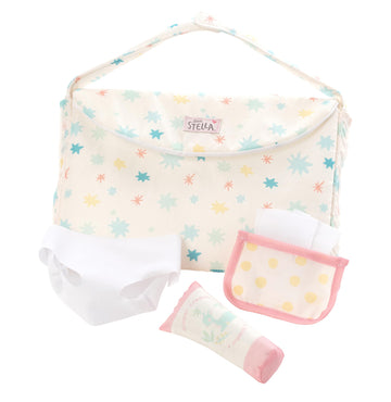 Love, Stella 6-Piece Diaper Bag Changing Mat Combo for Soft Dolls by Manhattan Toy