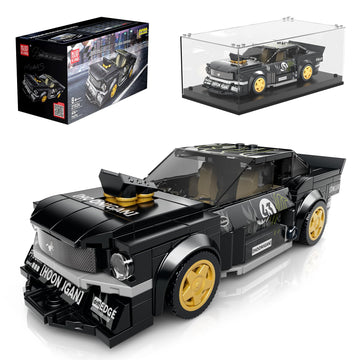 Mould King Super Car Building Blocks Kit with Display Case for Age 8+