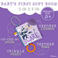 Kids Preferred Disney Nightmare Before Christmas My First Scare Jack Skellington Soft Book Baby Teething Crinkle Book with On-The-Go Clip, Crinkle