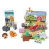 Melissa & Doug Blockables Farm & Farm Friends 2-Pack Bundle Set