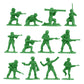 BMC Plastic Army Women - 36pc Green Female Soldier Figures - Made in USA
