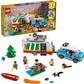 LEGO Creator 3in1 Caravan Family Holiday 31108 Vacation Toy Building Kit for Kids Who Love Creative Play and Camping Adventure Playsets with Cute