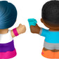 Fisher-Price Little People Toddler Toys Barbie Wellness Figure Set with 2 Characters for Preschool Pretend Play Kids Ages 18+ Months