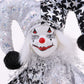 lahomia 9 Inch Porcelain Smiling Clown Doll Wearing Classic Outfits, Funny Harlequin Doll, Circus Props, Halloween Decor - 5
