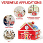 Monläurd® Wooden Activity Cube for Toddlers 1-3, Farm Barn Montessori Busy Board Toy, 12-in-1 Sensory Activity Center for Baby Fine Motor Skills