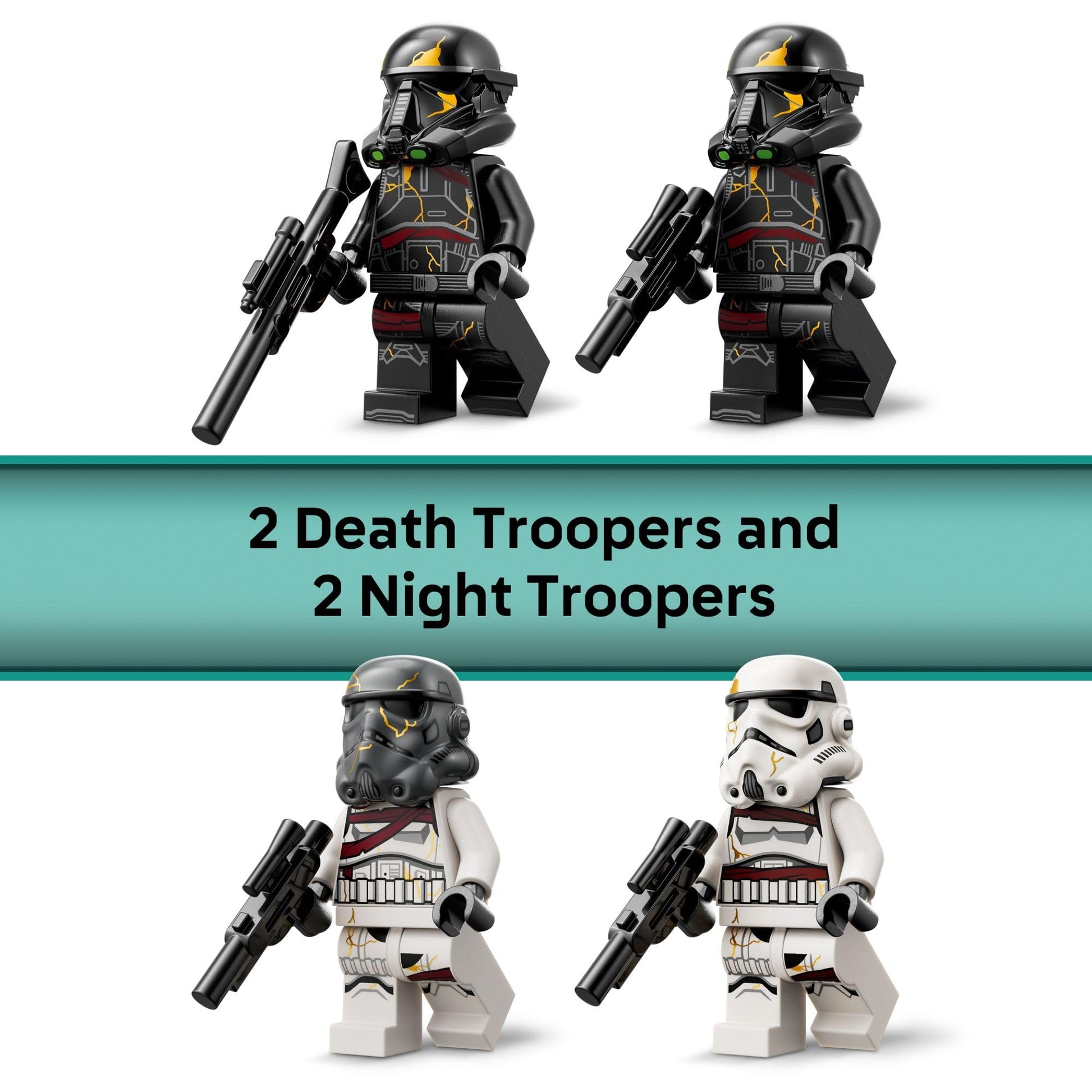 LEGO Star Wars Death Trooper & Night Trooper Battle Pack Kids Toy - Building Set for Pretend Play - Ahsoka Series Model Kit for Boys and Girls, Ages