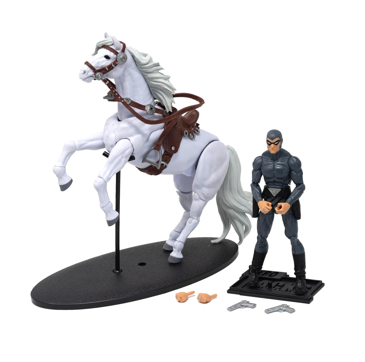 Boss Fight Studio Hero H.A.C.K.S. 21st Phantom and Hero Steed Action Figures, Highly Articulated Collectible Figurine with Accessories Including
