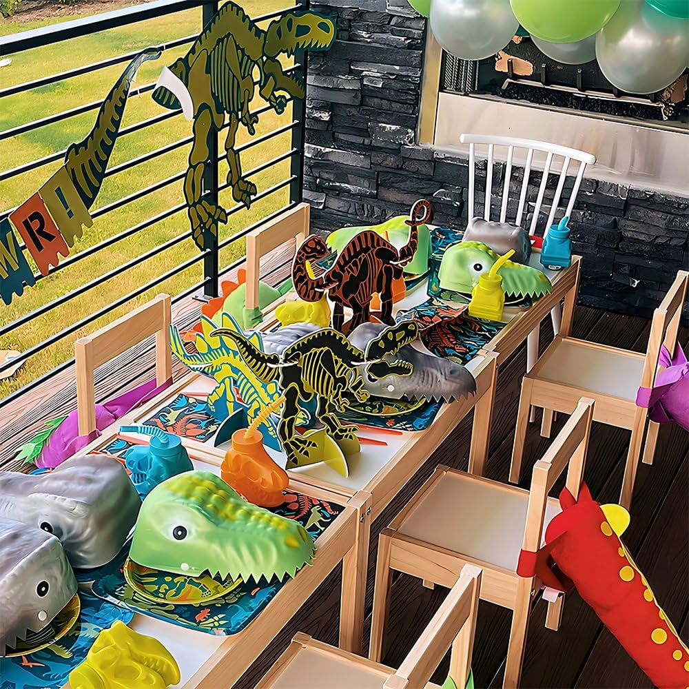 Dino Dig 3D Centerpiece Set (3 Dinos Per Pack) Foam