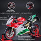 HTLNUZD 1/9 Large Metal DieCast 1299 High-Performance Model Spray-Simulated Start, Adult Collectible for Ducati Style (1299-Red)