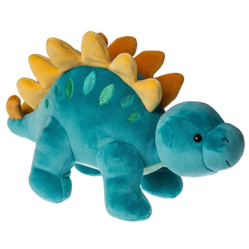 Mary Meyer Stuffed Animal Smootheez Pillow-Soft Toy, 10-Inches, Blue Stegosaurus Dinosaur