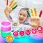 Darice Washable Finger Paint for Kids - Non-Toxic Kids Paint with 18 Vibrant Colors 1 oz Each - Water-Based Mess Free Crafts Art Supplies For Toddlers