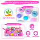 Bloolilies Sensory Bin, Ice Cream Sand Box Set with Magic Sand, Ice Cream Toys Molds and Cleaning Tools Sandbox with Lid Play Sand Art Kits for Kids